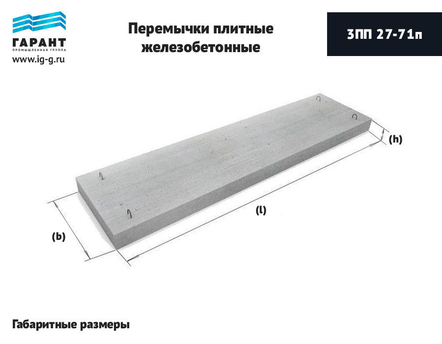 Перемычки под плиты перекрытия