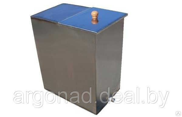 бак 45 навесной (aisi430) эконом. бак выносной горизонтальный умк для теплообменника 80л умк. бак выносной узпо 55 литров. для бани из нержавейки под теплообменник. бак для бани из нержавейки выносной 80 литров.