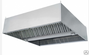 Зонт пристенный вытяжной тип "короб" 800х1000х450 мм, цена в Минске от ...