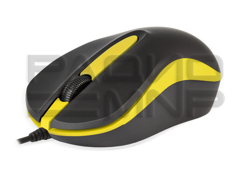 Мышь компьютерная Smartbuy 329, USB (черно-желтая) 1