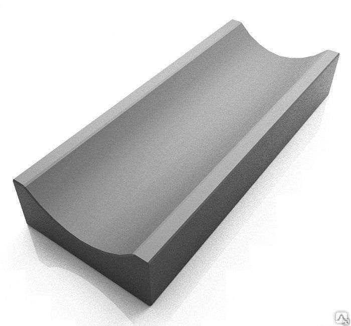 Лоток бетонный наружный 500х160х60 мм серый