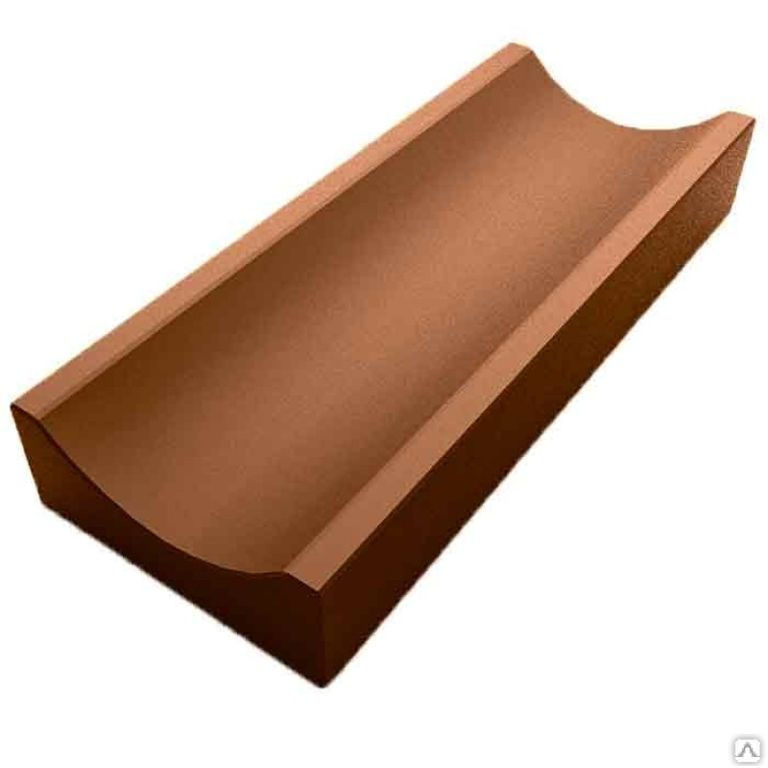 Водосток бетоный 500х160х50 мм коричневый