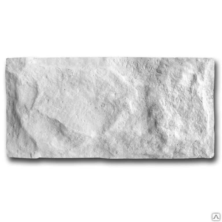 Фасадная плитка Рваный камень 247х334 мм цвет белый