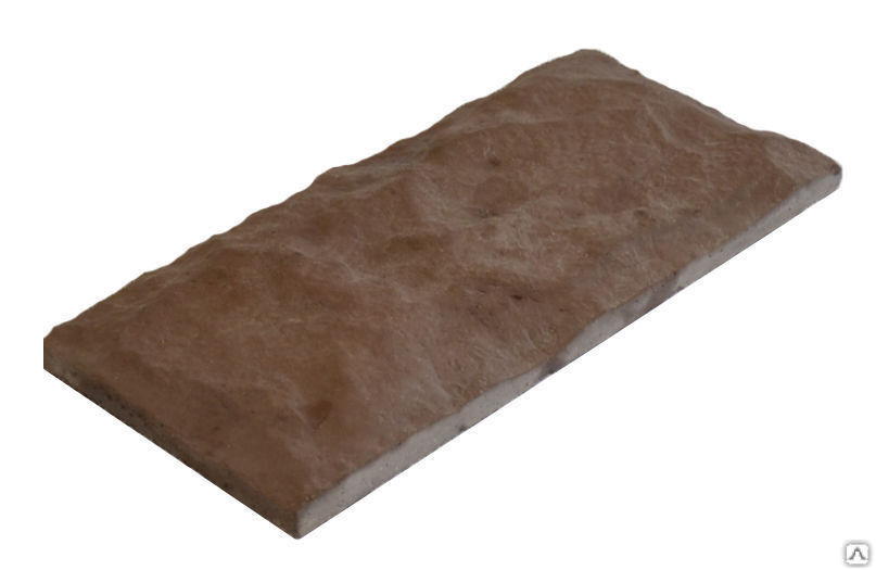 Фасадная плитка Рваный камень 195х265 мм цвет коричневый