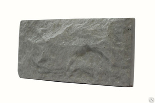 Фасадная плитка Рваный камень 127х267 мм цвет серый 