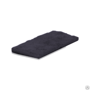 Облицовочная плитка Рваный камень 247х334 мм цвет чёрный 