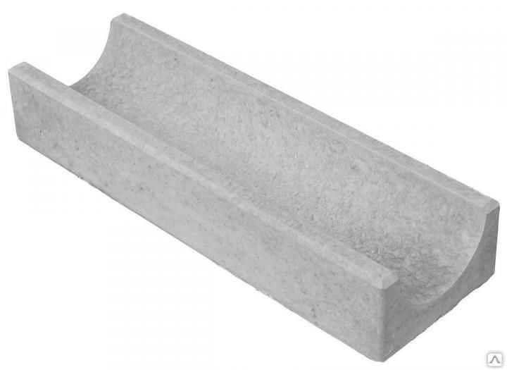 Водосток бетоный 1000х125х150 мм серый