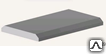Плита парапетная бетонная 500х250х70 мм цвет серый