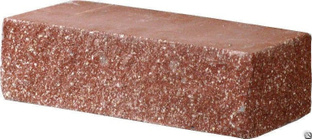 Кирпич бетонный угловой "Рваный камень" (195х90х90) серый 
