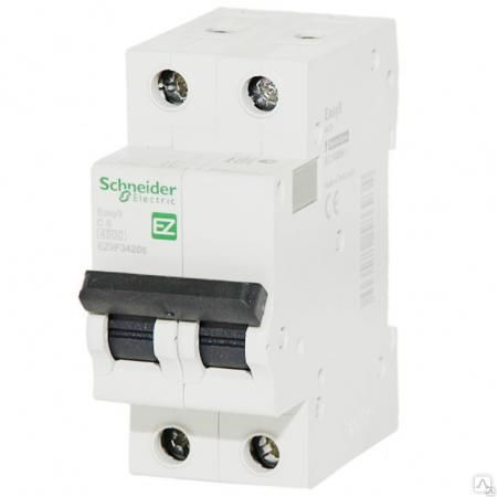 Выключатель автоматический 2п 25А С 4,5кА EASY9 Schneider Electric