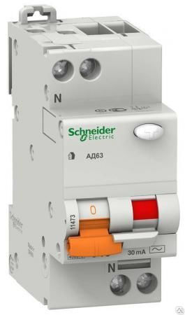 Дифференциальный автомат АВДТ-63 2п 25А 30мА Schneider Electric