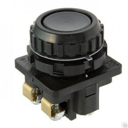 Кнопка КЕ-011 исполнение 2 черная 1НО+1НЗ 660/440В IP40