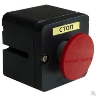 Пост кнопочный ПКЕ 222/1 кнопка гриб красная без фиксации IP54 