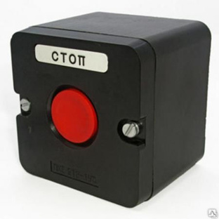 Пост кнопочный ПКЕ 222/1 кнопка красная без фиксации IP54 