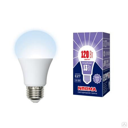 Лампа светодиодная LED-A60-13W/DW/E27/FR/NR Форма "A" матовая