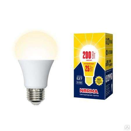 Лампа LED-A70-25W/3000K/E27/FR/NR Лампа светодиодная. Форма "A", матовая. С