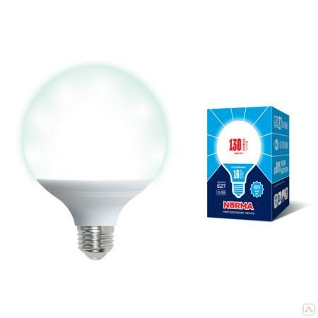Лампа LED-G95-16W/4000K/E27/FR/NR Лампа светодиодная. Форма "шар", матовая.