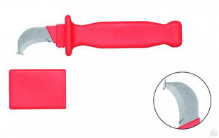 Кабельный нож диэлектрический, лезвие c плужковой насадкой KL642HK 