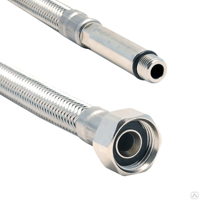 Гибкий шланг для смесителя Tucai 80 см гайка 3/8" х M10 игла длинная ...