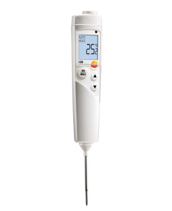 Компактный термометр Testo 106 для пищевого сектора с сигналом тревоги Росс