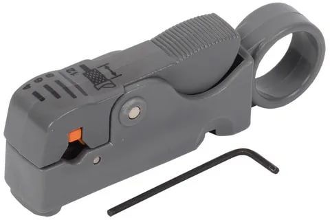 Инструмент для зачистки и обрезки коакс кабеля ITK арт. TS2-GR10