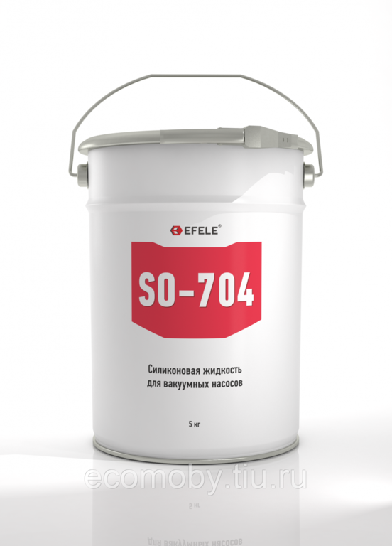 Жидкость силиконовая SO704 для вакуумных насосов, ведро 5 кг