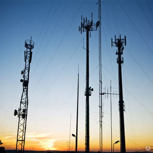 Опора ОСС сотовой связи 39.1 метров с молниеотводом 