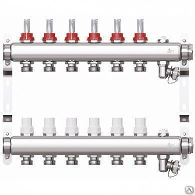 Коллектор для теплого пола с расходомером 12 выход