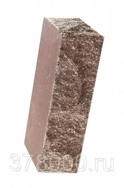 Кирпич гиперпрессованный одинарный "Дикий камень" шоколад ложок + тычок (240 шт/уп) "Брик Филд"
