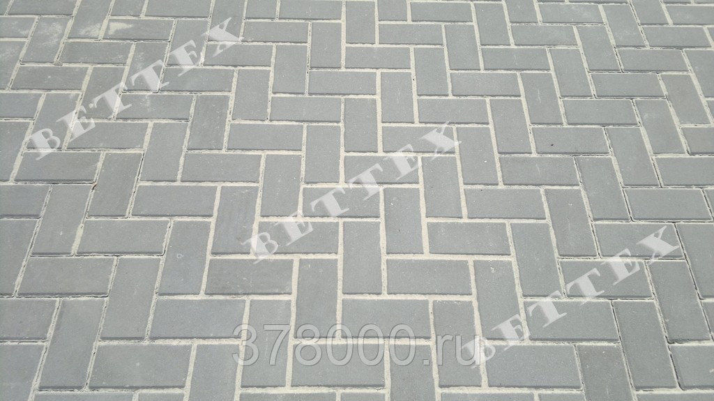 Тротуарная плитка Беттекс брусчатка 200х100х60 мм (50 шт/м2, 12,96 м2/уп) АксайСтройПром