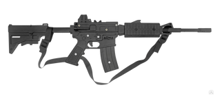 Резинкострел макет деревянный стреляющий карабин М4А4 #1