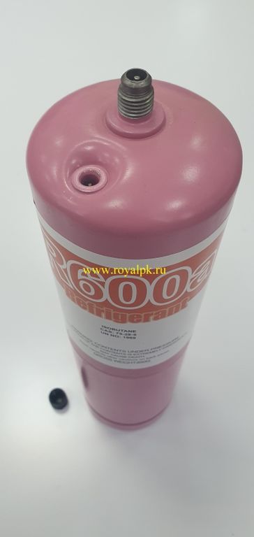 Фреон R-600 А с вентилем по 420 гр. (с клапанном, многоразовый балон) Sanmei