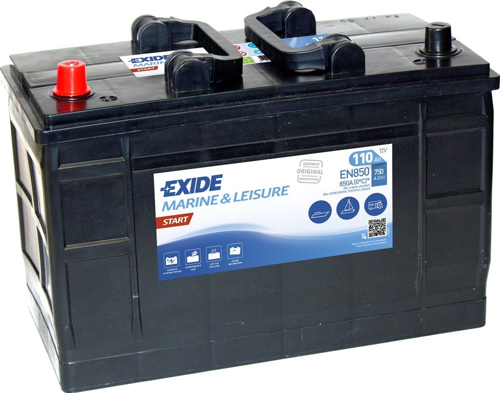 Аккумулятор лодочный Exide Start EN850 (110 Ah)