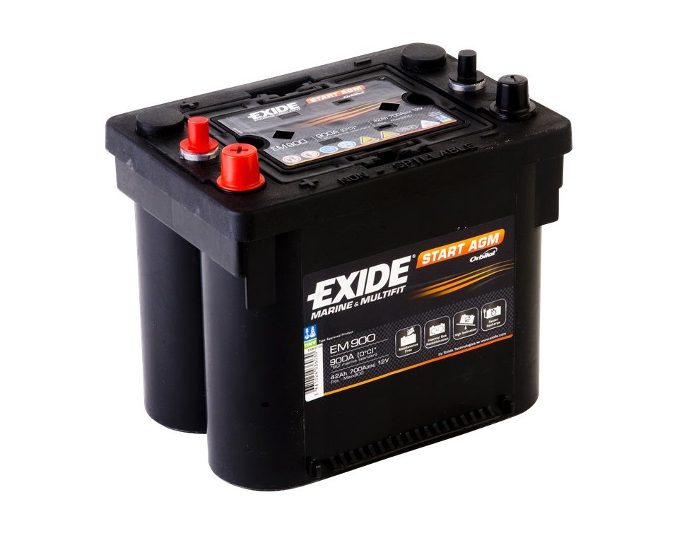 Аккумулятор лодочный Exide Start EM900 (42 Ah)