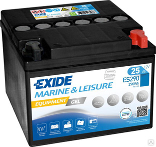 Аккумулятор лодочный Exide Equipment Gel ES290 (25 Ah) 