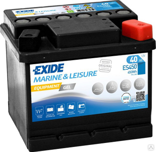 Аккумулятор лодочный Exide Equipment Gel ES450 (40 Ah) 