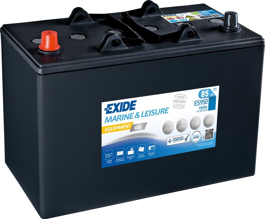 Аккумулятор лодочный Exide Equipment Gel ES950 (85 Ah)