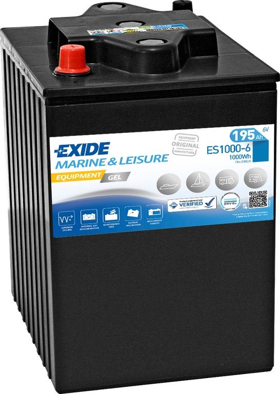 Аккумулятор лодочный Exide Equipment Gel ES1000-6 (195 Ah)
