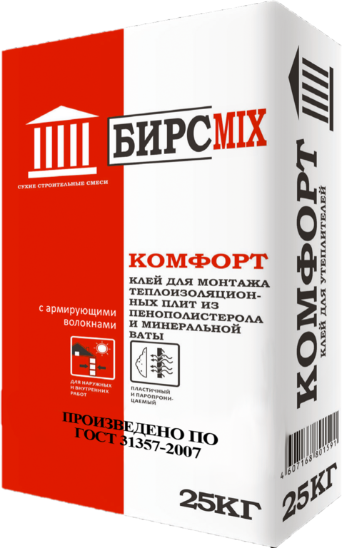 Клей монтажный Комфорт, БИРСMIX, 25 кг