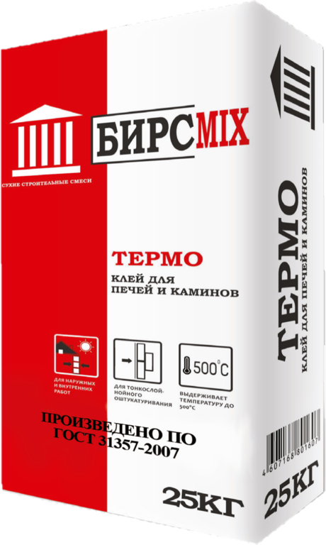 Клей плиточный Термо, БИРСMIX, 25 кг
