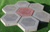 Плитка тротуарная Шестигранник 235х285х40 мм красный вибролитая #2
