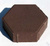 Плитка тротуарная Шестигранник h=70 мм коричневый вибропресс. #1
