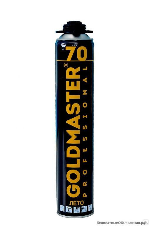 Пена GoldMaster 70 профессиональная полиуретановая, 1000 мл всесезонная
