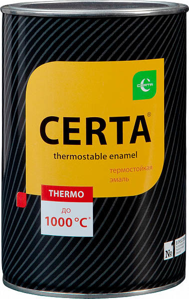 Термостойкая эмаль CERTA черная
