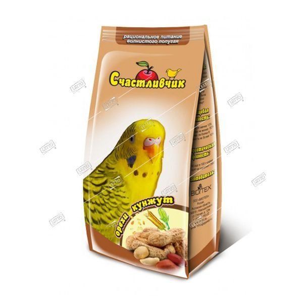 Корм для волнистых попугаев рациональное питание орех, кунжут 350 г