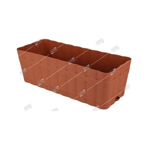 Ящик пластиковый прямоугольный Изюминка коричневый 12 л