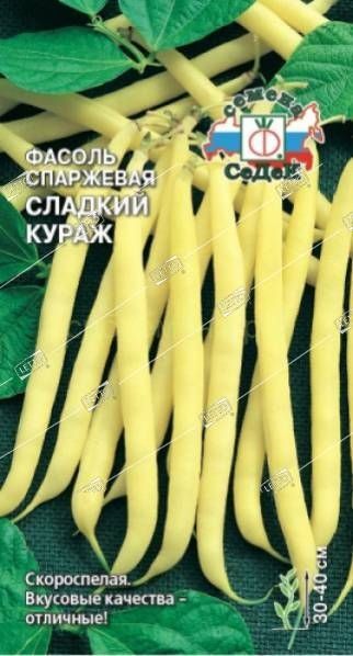 Фасоль спаржевая желтая Сладкий кураж желтая, семена Седек 5г, цена вКраснодаре от компании Сеть садовых центров LETTO