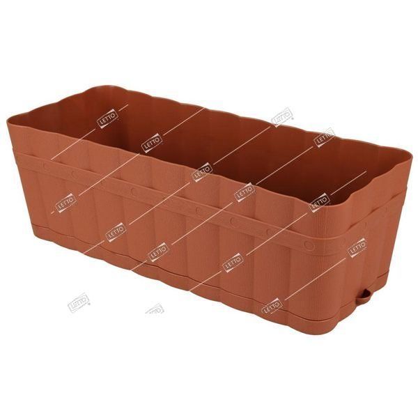 Ящик пластиковый прямоугольный Изюминка коричневый 6 л