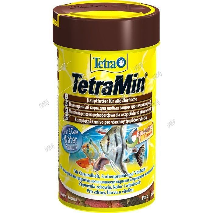 Корм для рыб TetraMin для всех видов рыб в виде хлопьев 100 мл