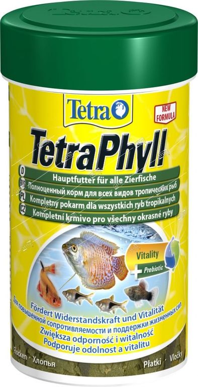 Корм для рыб TetraPhyll хлопья растительные 100 мл